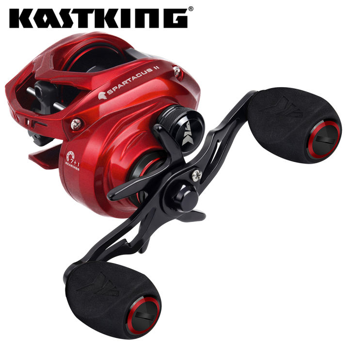 KastKing Spartacus II Ultra Smooth Baitcasting Reel 8KG Max Drag 7+1 Ball  Bearings 7.2:1 High Speed Gear Ratio Fishing Coil