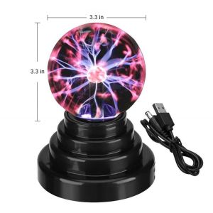 3Inch Novelty Magic Plasma Ball Light Touch Night Light Glass Plasma Lamp Kids Gifts Christmas Party Decor Table Lights New 2024