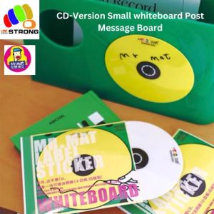 Mr. Mat Creative CD Record Graffiti Small Whiteboard Sticker 120x120x2mm