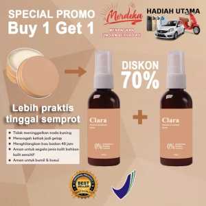 DEODORANT SPRAY CLARA NATURAL BUY 1 GET 1 FREE DEODORANT MEVO Mehilangkan Bau Ketiak Dan Mencerahkan Ketiak Hitam