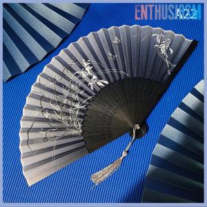 【Enthusiasm】🌟🌟【Hot Sale】🎈 พัดไม้ไผ่พับได้สไตล์วินเทจพัดไม้สไตล์จีนพัดสไตล์วินเทจพัดไม้สไตล์คลาสสิกมีพู่พัดหรูหราตกแต่งบ้านสำหรับผู้หญิง