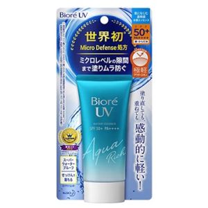 Long lasting protection of the skin BIORE UV Aqua Rich Watery Essence/Gel Sunscreen Rich Water SPF 50+ PA++++ sunblock Japan version