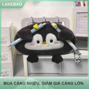 【LAKEBAO】 Phim hoạt hình dễ thương chim cánh cụt nhỏ công suất lớn bút chì sang trọng trường hợp Trường Học cung cấp túi văn phòng phẩm