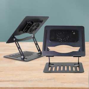 LIEVE  Dudukan Laptop Holder Tablet Ergonomis Portabel yang Dapat Disesuaikan Aluminium Dengan Kipas Pendingin - YL-902 - 7CCF0VDG