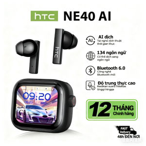 HTC NE40 AI Chức năng dịch phụ đề Tai nghe dịch AI Tai nghe màn hình cảm ứng LED Khử tiếng ồn chủ động (ANC) IPX5 chống nước