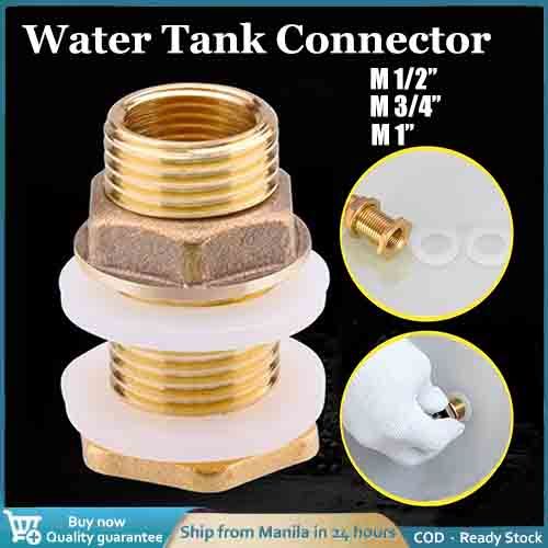 Solid Brass Water Tank Connector Fittings Leakproof M1/2 M3/4 M1