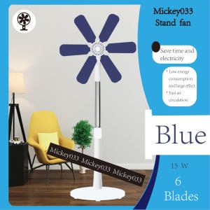 6 Blades electric fan landing home large wind turbine table fan soft leaves do not hurt hands small sound