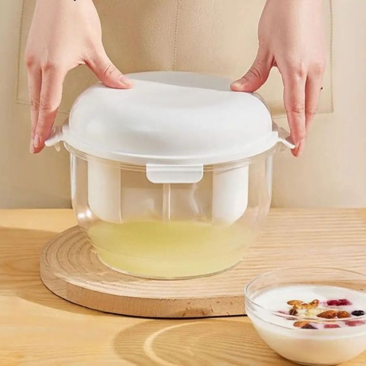HUGHES Fine Mesh Yogurt Filter Large Capacity with Springs Whey