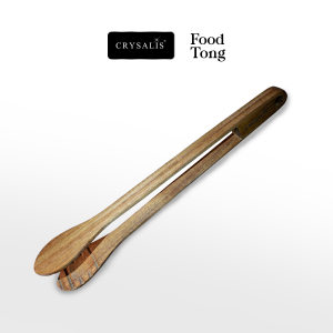 CRYSALIS Food Tong Food Utensils Wooden Non-Slip Clamp Food Clip Cooking Serving Utensils Acacia Wood