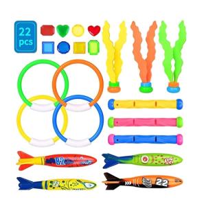 Pool Diving Toy 22pcs Kids Swimming Pool Toy Toddler Swim Toy Pool Game Dive Toy for Toddlers Adults Family All Ages