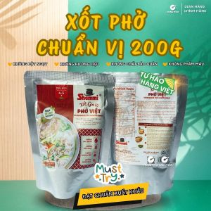 Xốt gia vị phở Việt Shammi gói 200g xốt phở bò phở gà hoàn chỉnh không hương liệu (Đạt chuẩn US/UK)