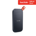 SanDisk Portable SSD, SDSSDE30 2TB, USB 3.2 Gen 2, Type C to A cable, Read speed up to 800MB/s, 2m drop protection (SDSSDE30-2T00-G26). 
