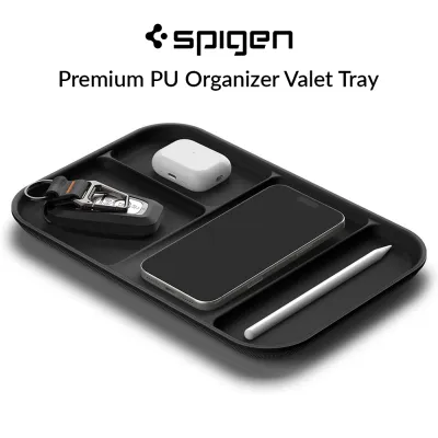 Spigen Modern Valet Tray Premium PU Storage Tray Organiser for Key Wallet Watch Phone AirPods