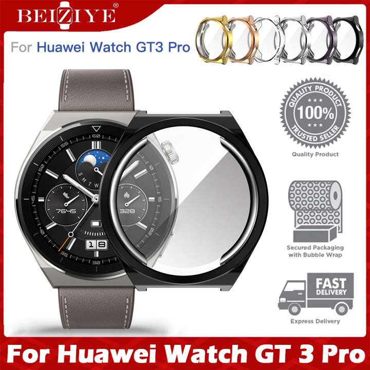 Screen Protector Case Compatible for Huawei Watch GT3 Pro 43mm 46mm Soft  TPU Full Cover Scratched Resistant for Huawei Watch GT3 Pro Smartwatch (GT3