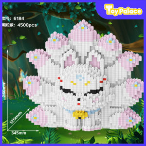 เข้ากันได้กับของเล่นบล็อคตัวต่อเลโก้จิ้งจอกเก้าหางที่มีอนุภาคขนาดเล็กที่ประกอบยาก ของขวัญเพื่อการศึกษาสำหรับเด็กชายและเด็กหญิง