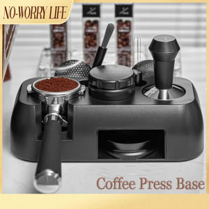 Coffee Tamper Station 51-58mm Multifunctional ABS Espresso Tamper Holder Coffee Portafilter Rack Tamper Storage Base