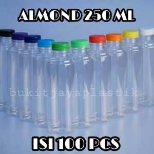 100 Pcs!! Botol Almond Bulat 250 Ml