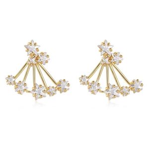 ต้องทำการออกแบบของ CZ เพชร เป็น เกรดพรีเมียม เพชร น้ำ งาม รูป ดาว หน้า หรือ ใส่ออกงาน โซ ให้ดี หรู ให้ เรื่อง ของ ชุบ ทอง 14K ด้วย