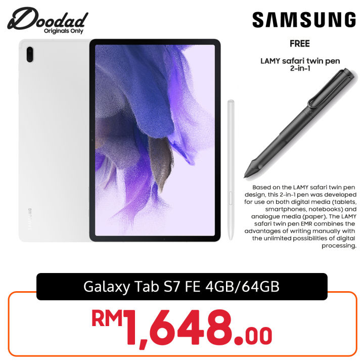 Samsung Galaxy Tab S7 Fe Wifi With S Pen 4gb+64gb Sm-t733 - Android 