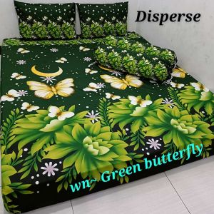 waty grosir 9 motif kupu ijo Sprei homemade murah spray warna hijau