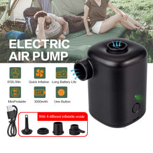Electric Portable Air Pump Digital Tire Pressure 3000mAh Battery Capacity Air Compressor Detection for Air Mattress Bed Swimming Pool