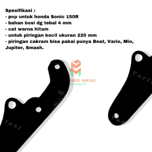 Bracket Breket Kaliper Piringan Cakram Sonic 150 Depan Ukuran Disc Kecil 220 mm