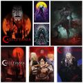White Paper Wall Poster Classic Anime Castlevania Posters and Prints Home Bar Decor Interior Mural Room Decoration Art Painting Fans Collection Gifts. 