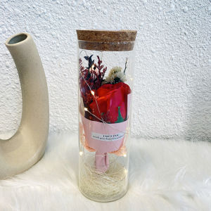 Preserved Flower Glass Dome with LED light for Company Gift | Valentine’s Day | Anniversary | Mothers Day | Birthday |