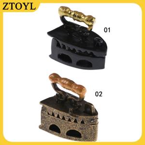 ZTOYL Mô hình phòng nhà búp bê đồ chơi mini cổ điển bằng sắt để là quần áo