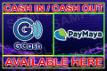 CASH IN CASH OUT TARPAULIN (PAMAYA GCASH). 