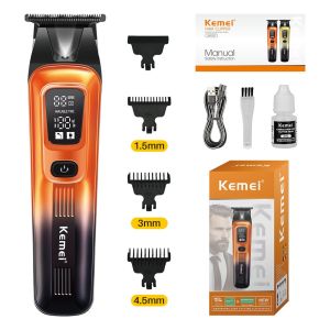 Kemei KM-037 nam Đồ cắt tóc chạy điện nhà điện không dây kéo USB sạc nhanh quản lý điện kỹ thuật số thông minh