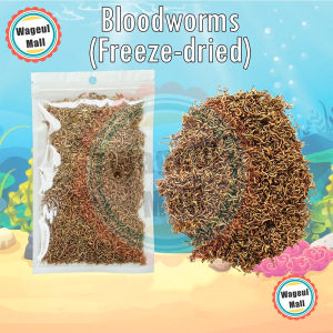 20g Freeze Dried Bloodworm Natural Fish feed for guppy betta angelfish mollies