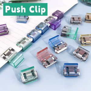 URBAG โมรันดี คัลเลอร์ คลิปหนีบกระดาษจดหมาย โปร่งใส หลายฟังก์ชัน แฟ้มเอกสารทดสอบ ง่าย พลาสติก ที่หนีบแฟ้ม นักเรียนใช้