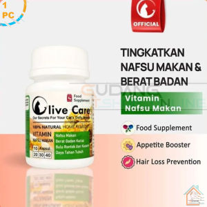 Olive Care Vitamin Kucing NAFSU MAKAN untuk Nafsu Makan Gemukin Badan Bulu Rontok Daya Tahan Tubuh dan Konstipasi Baik Untuk Anabul GPO