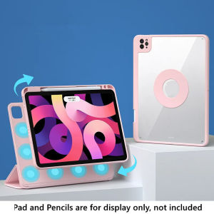 720 Rotation Case For iPad pro 11 13 2024 10.2 9 8 7th Pro 11 Air 8 7 6 5 4 10.9 10 gen 11th A16 with Pencil Slot
