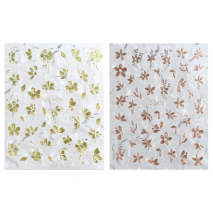 สติกเกอร์3D ติดเล็บ4แผ่นสติกเกอร์ศิลปะติดเล็บปลายเล็บฝรั่งเศสดอกไม้เล็บแบบศิลปะศิลปะตกแต่งเล็บของขวัญ