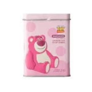 Băng Cá Nhân Lotso Gấu Dâu Toy Story – Hộp Thiếc 40 Miếng 3 Size – Chống Nước Êm Da Cực Dễ Thương