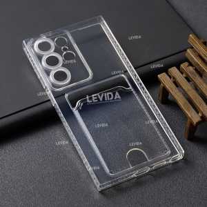 Samsung S24 Samsung S24 FE Samsung S24 Plus Samsung S24 Ultra Card Case Clear / Slot Kartu Bening Case Samsung S24 Samsung S24 FE Samsung S24 Plus Samsung S24 Ultra