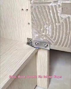7Pcs/Set Stainless Steel Glass Door Hinge For Wine Cabinet With 3-5mm Thick Glass Installation