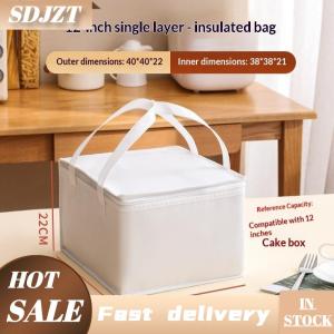 SDJZT Không thấm nước cách điện Túi Cooler gấp Dã Ngoại giỏ nước đá gói uống hộp nhiệt ăn trưa Túi xách tay thực phẩm giao hàng túi bánh pizza Túi