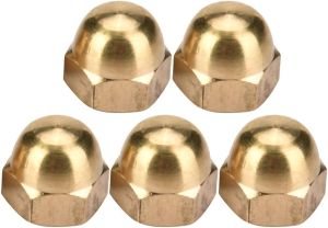 Acorn Nut Practical Durable Wide Application Brass Acorn Nut Professional for Machinery Furniture(M8(10PCS))