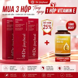 Dr. jinyheal GEL Tẩy Tế Bào Chết 3 Hộp + Vitamin E 400 IU 100 Viên