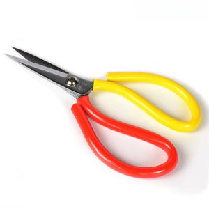 Pointed Rubber Cut Two-Color Leather Footwear Material Cut Fabric Industrial Scissors Household Family Scissors Cloth Tailor Sci