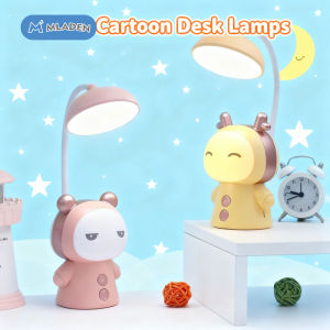 MLADEN Doll Portable Cute Desk Lamp Usb Rechargeable Dimmable Study Table Lamp Bedside Led Night Light Birthday Gift