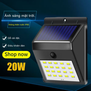 Đèn Led cảm biến hồng ngoại sử dụng năng lượng mặt trời Solar sensor Wall light - 20 Led