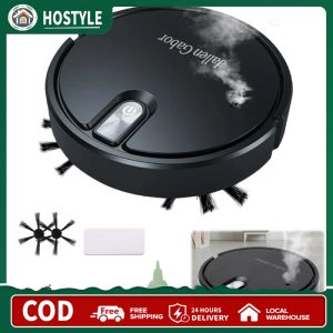 Smart Robot Vacuum Cleaner Rechargeable Robot Vacuum and Mop with Rubber Brush for Pet Hair Carpets and More