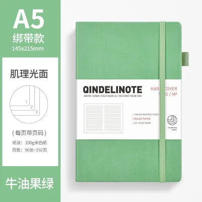 100 gsm thick paper leather cover good quality notebook student scrap book abbie lu
