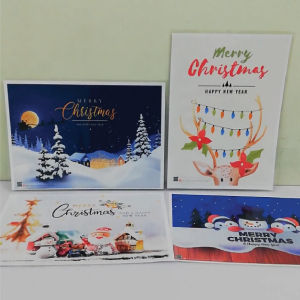 A4 Laminated Poster Merry Christmas Season Greeting Home Wall Decor Wall Art Living Room Dining Bedroom Cafe School Office Decor Celebration Party Christian Christmas Gift Gifts Set Items Decoration