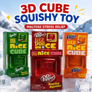 3D Cube Squishy Toy Maltose Stress Relief Puzzle Fidget Toy Soft Sensory Toy for Kids Adults