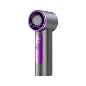 MIRELAE LED Display Mini Handheld Fan 100 Speed Levels High Speed Turbo Turbo Fan Air Cooling Pocket Fan Outdoor